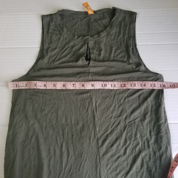 HIGH END HIPPIE Sleeveless Swing Keyhole Mini Sun Dress - Picture 8 of 9